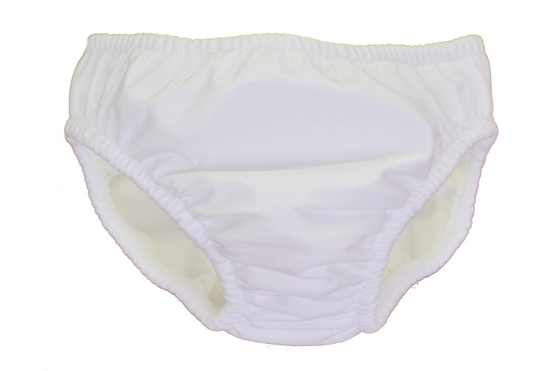 My Pool Pal Reusable Swim Diaper, White, 3T
